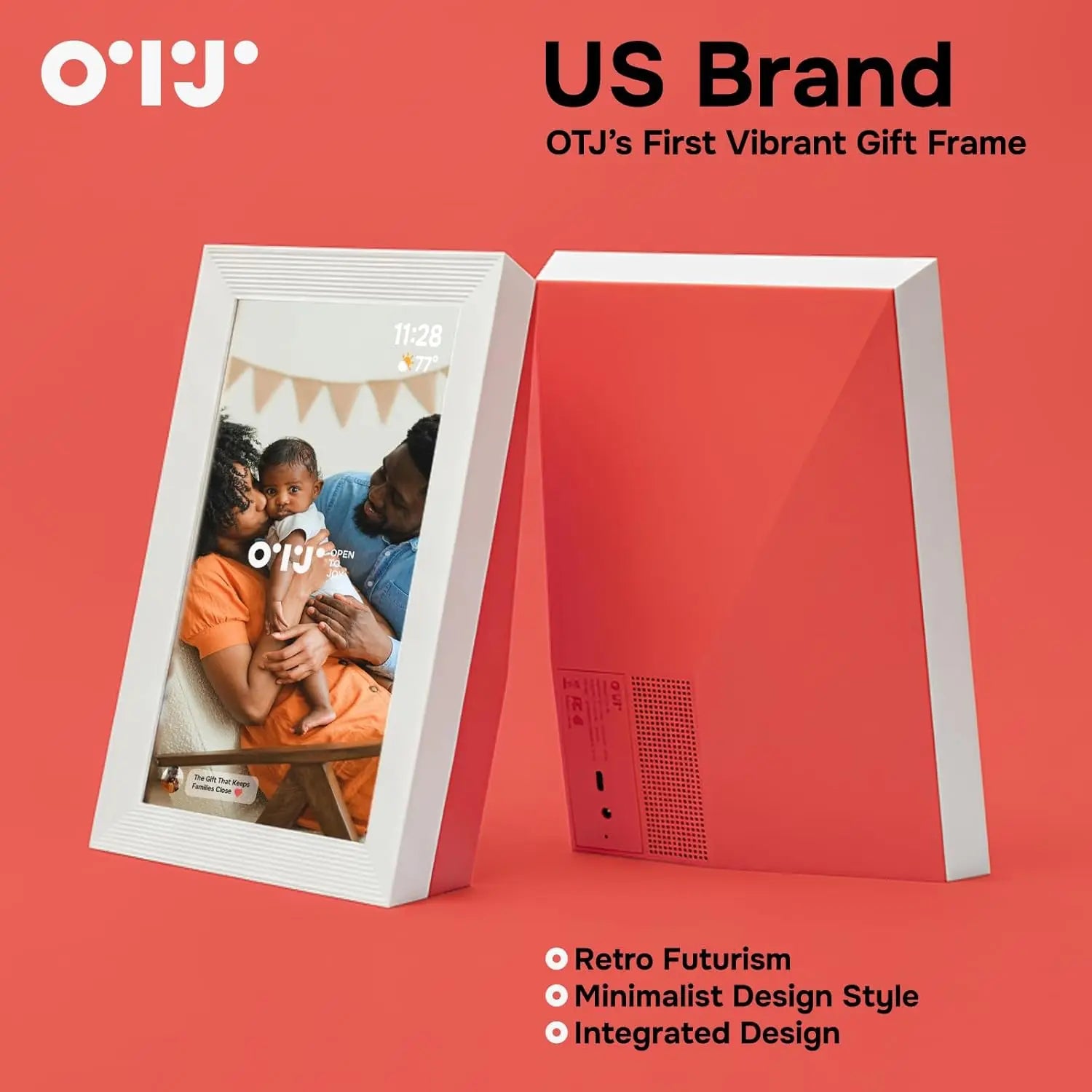OTJ Frame 10.1″ Wi-Fi Digital Photo Frame (Frameo, 32GB, IPS Touch) OTJ