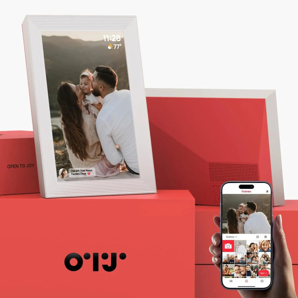 OTJ Frame 10.1″ Wi-Fi Digital Photo Frame (Frameo, 32GB, IPS Touch) OTJ